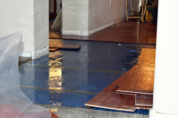 Professional Emergency Water Damage Restoration technician working in Fort Atkinson, WI
